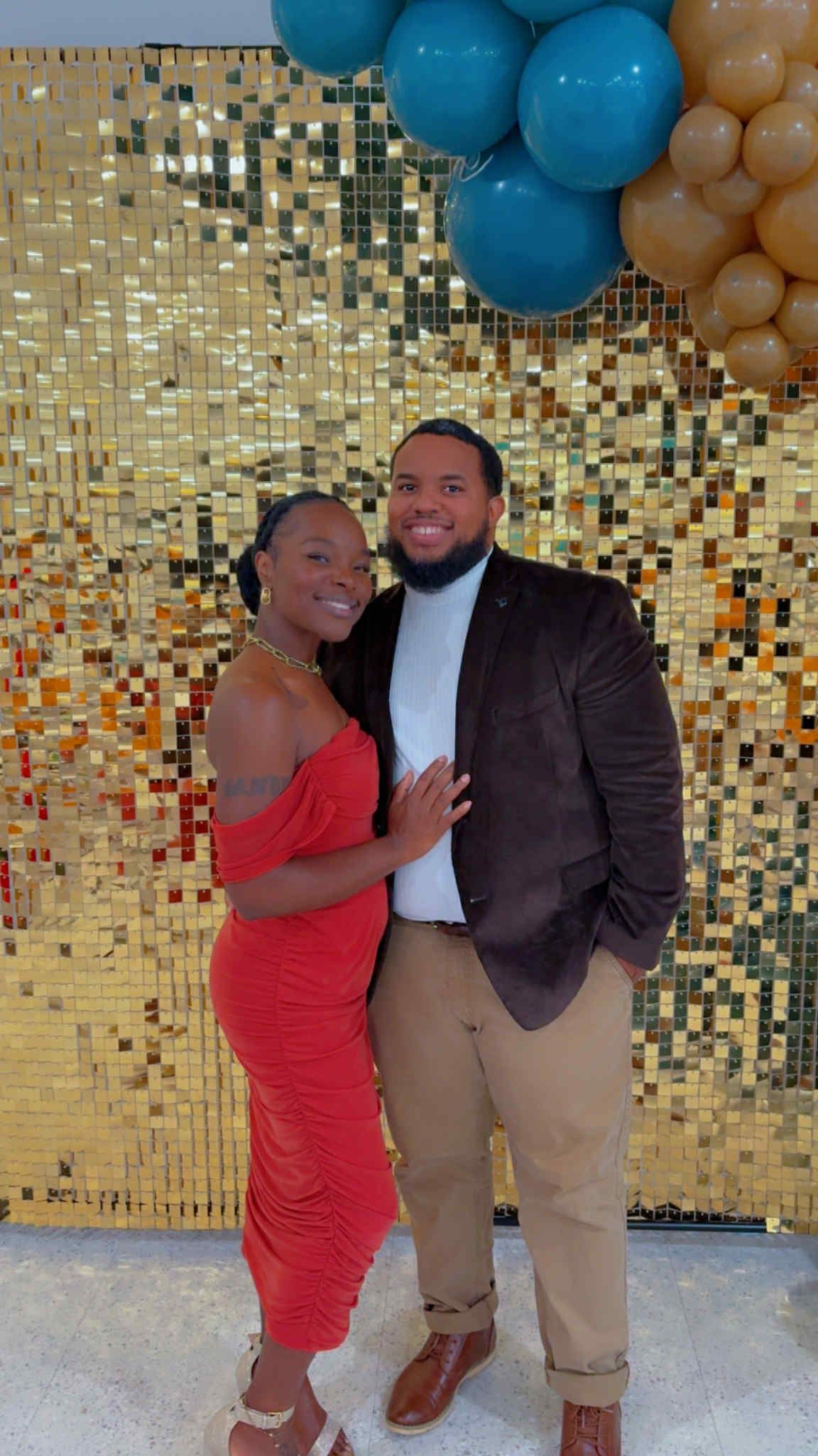 Micah King with his wife