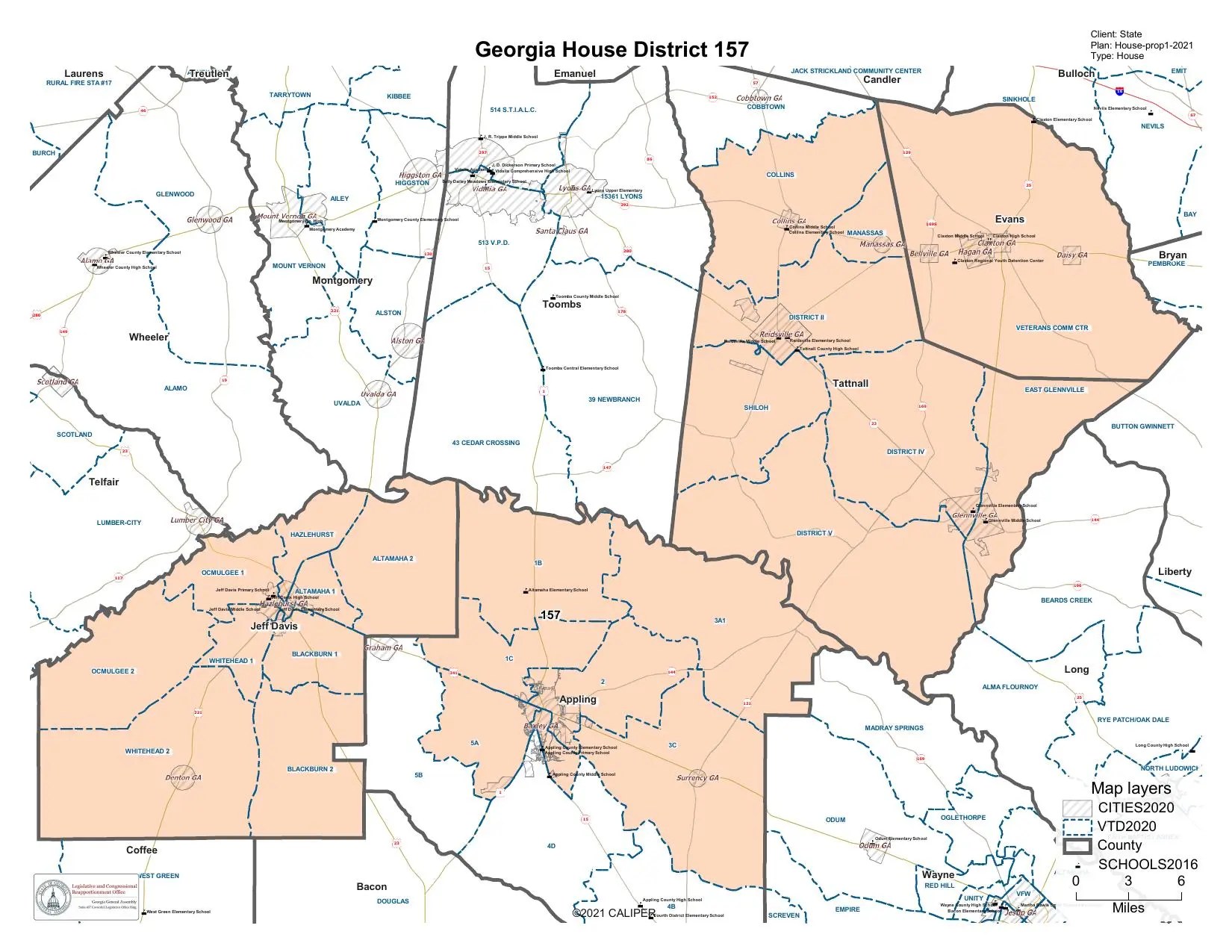 Who Lives in Georgia House District 157? A County-by-County Breakdown