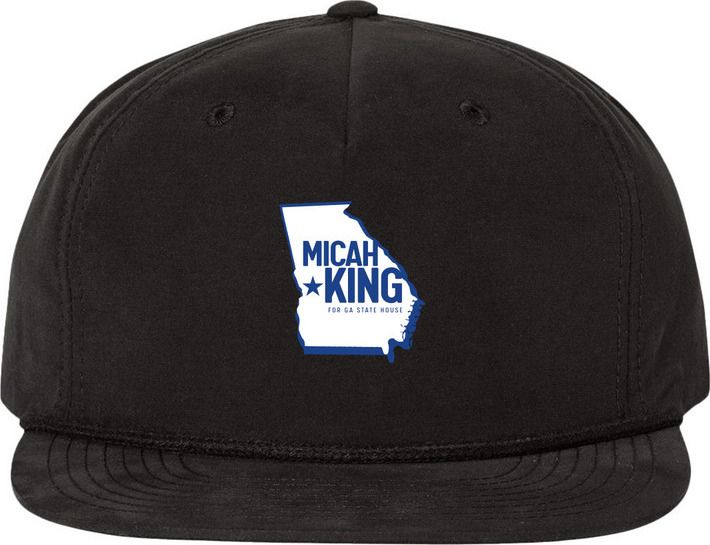 Printed Umpqua Snapback Cap - Black Front