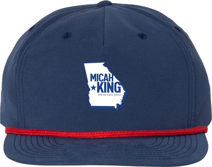 Printed Umpqua Snapback Cap - Navy/Red